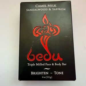 Camel Milk Sandalwood & Saffron Brightening Face & Body Bar - Black/Red